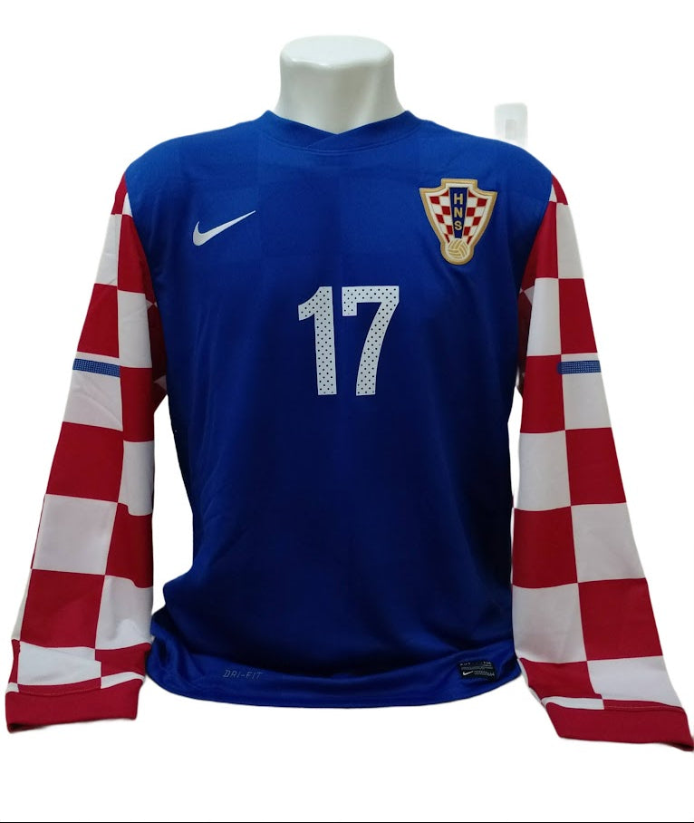 Camisa Croácia Player - Mangas Longas - #17 Mario Mandžukić