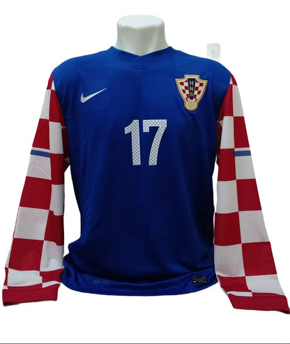 Camisa Croácia Player - Mangas Longas - #17 Mario Mandžukić