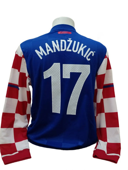 Camisa Croácia Player - Mangas Longas - #17 Mario Mandžukić