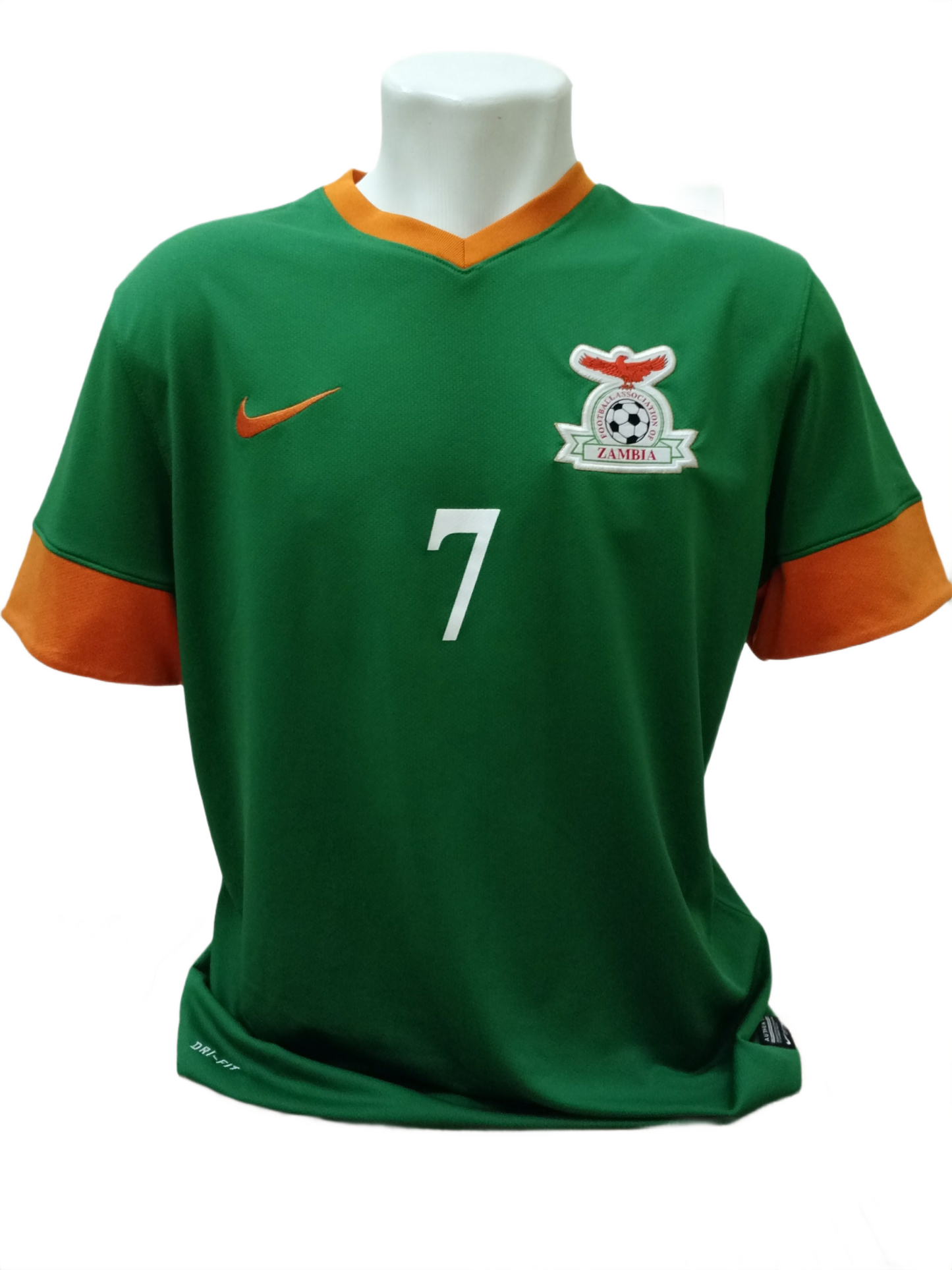 Raríssima Camisa de Zâmbia 2013 Nike - Usada em Jogo - de Coleção