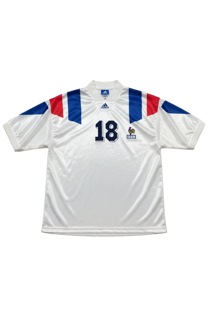 Camisa França 1992 Away Adidas Vintage Cantona #18 Rara G