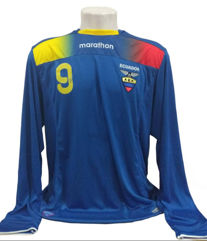 Camisa Equador Manga Longa - #9 Felipe Caicedo - De Jogador