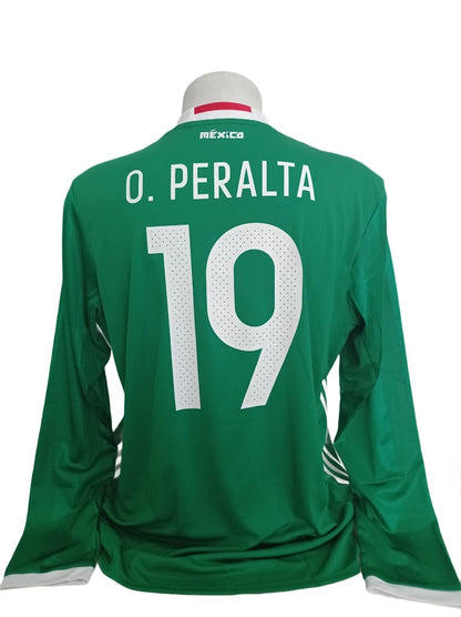 Linda Camisa México Copa América 2016 - #19 Oribe Peralta - Mangas Longas - de Coleção