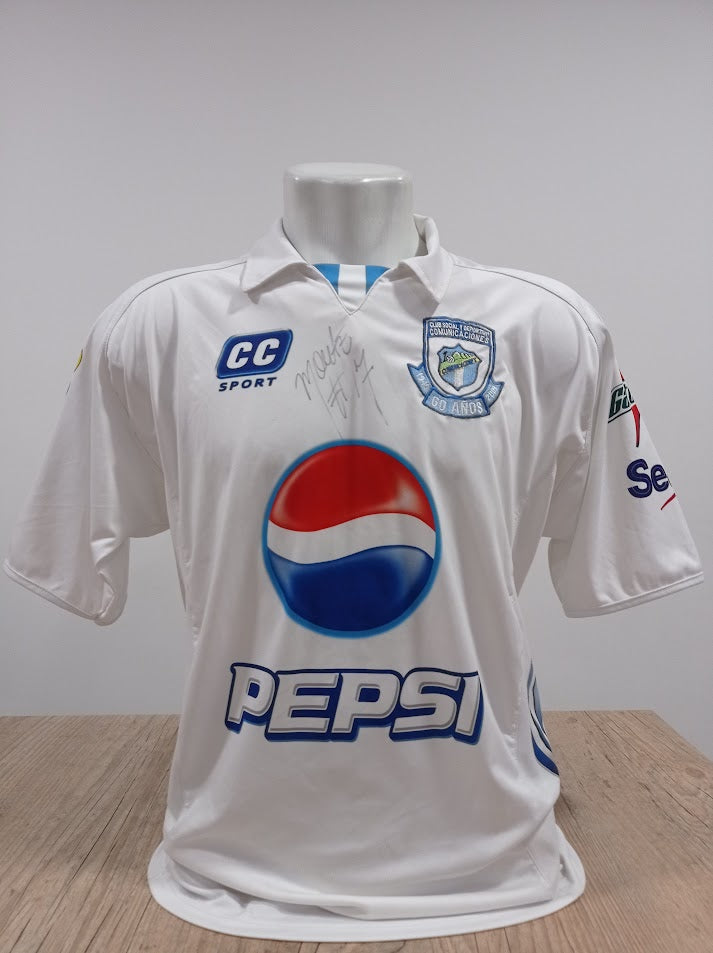 Rara Camisa do Comunicaciones - Guatemala - Usada em Jogo e Assinada
