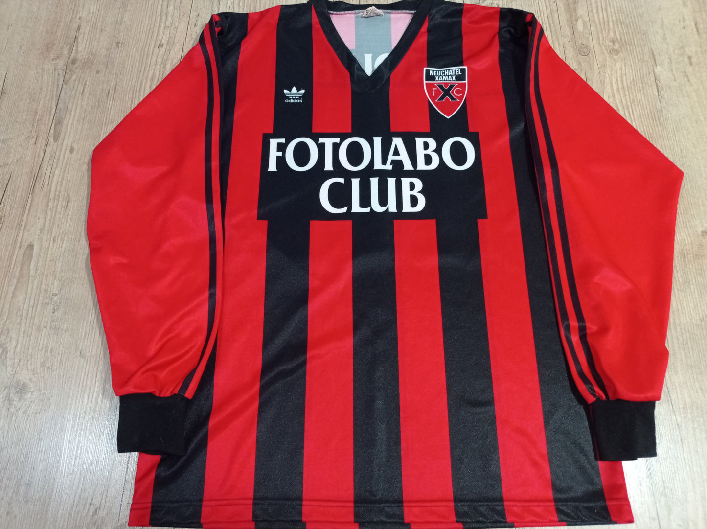 Neuchatel Xamax – Home – 1992/1993 Camisa Espetacular Usada em Jogo