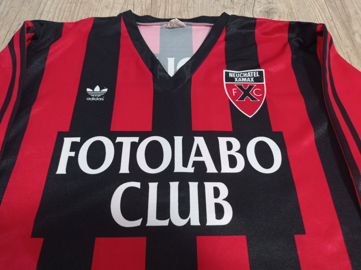 Neuchatel Xamax – Home – 1992/1993 Camisa Espetacular Usada em Jogo