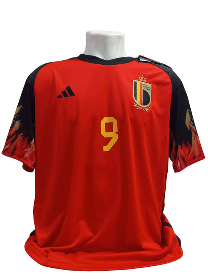 Camisa Bélgica Copa do Mundo 2022 - #9 Romelu Lukaku