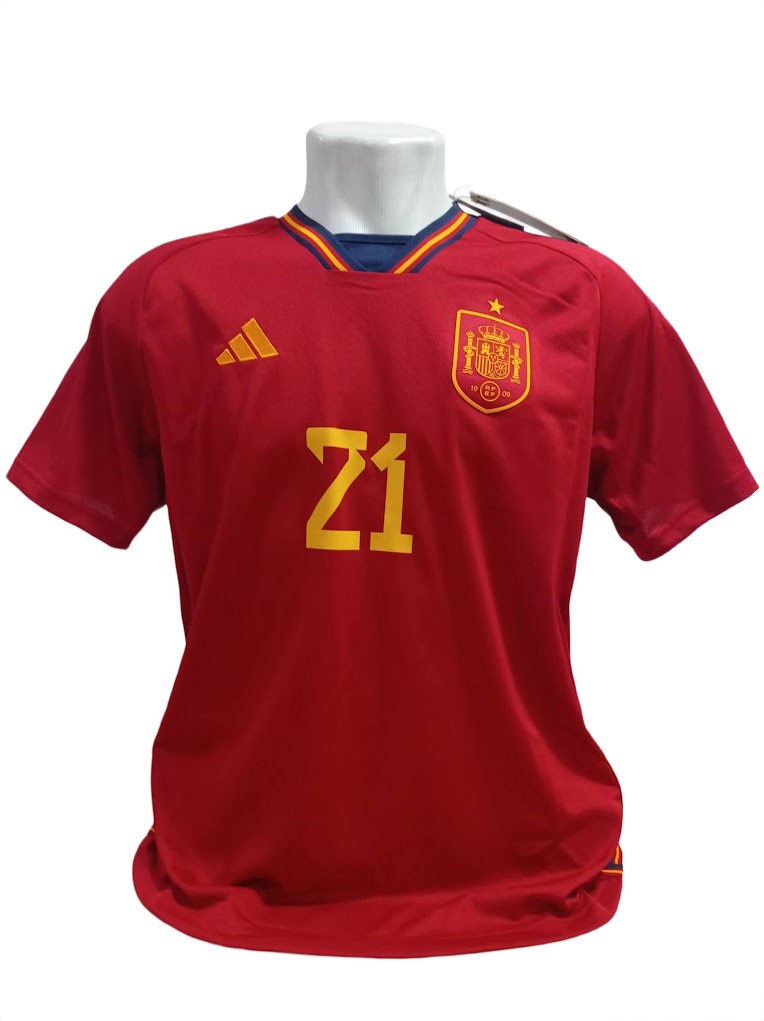 Camisa Espanha Home - Copa do Mundo 2022 Dani Olmo #21