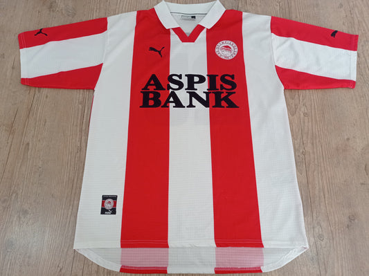 Rara Camisa de Jogo do Olympiacos  - Home - 1999/2000 - Grécia