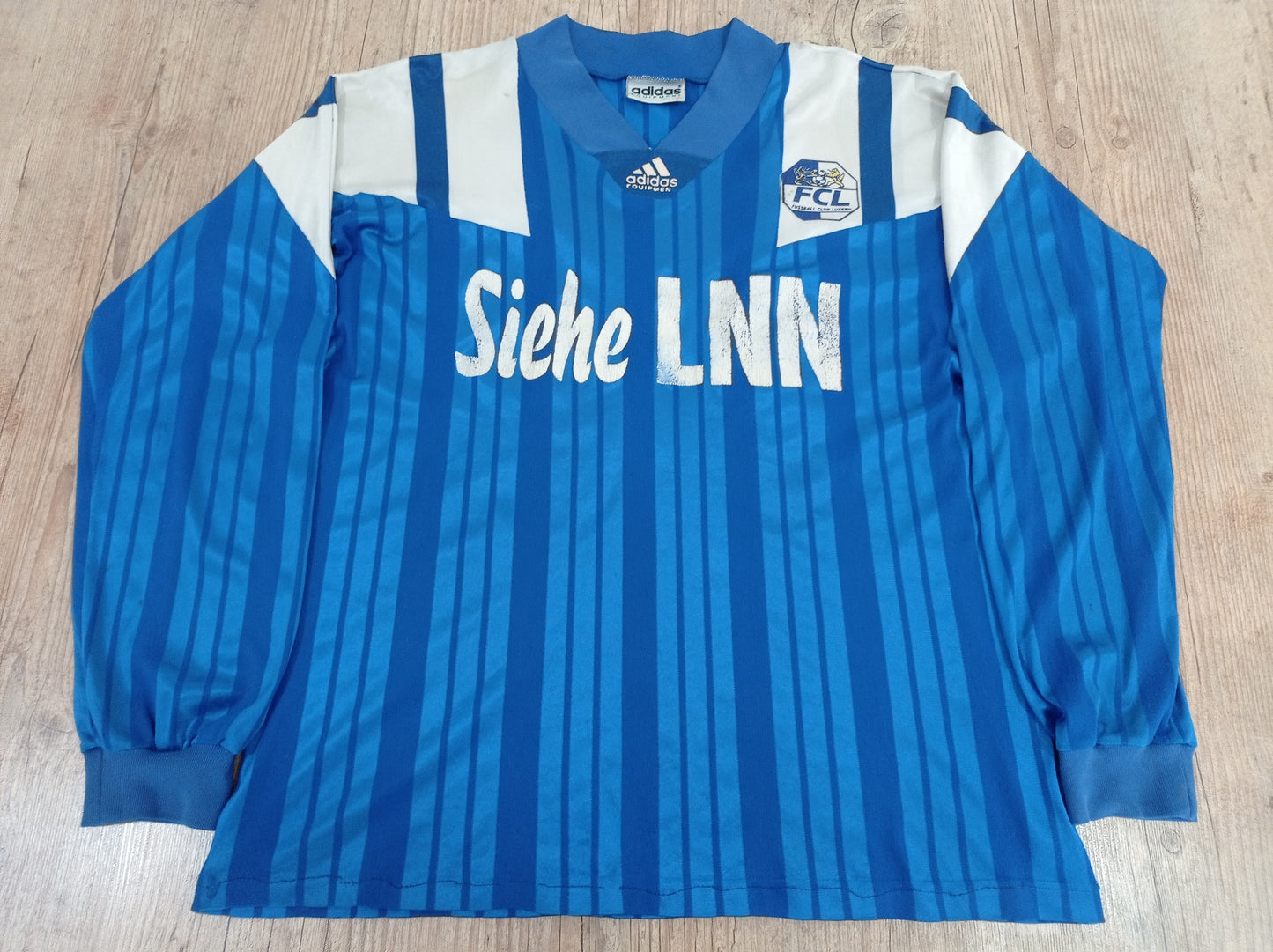 Rara Camisa FC Luzern  – Suíça - Usada em Jogo Anos 90! - de Coleção!