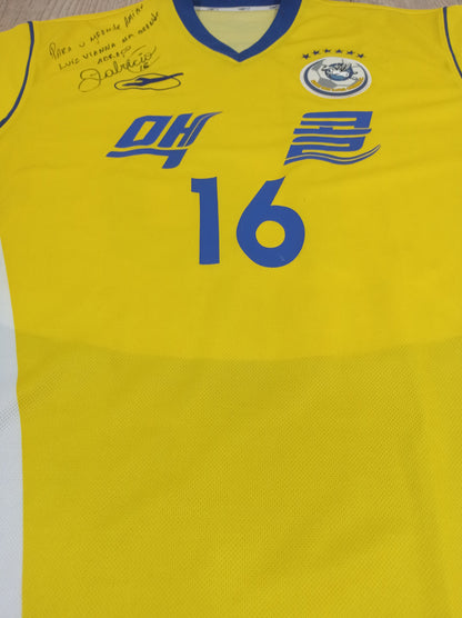 Rara Camisa Seongnam Ilhwa - Coréia do Sul - Usada em Jogo - de Coleção!