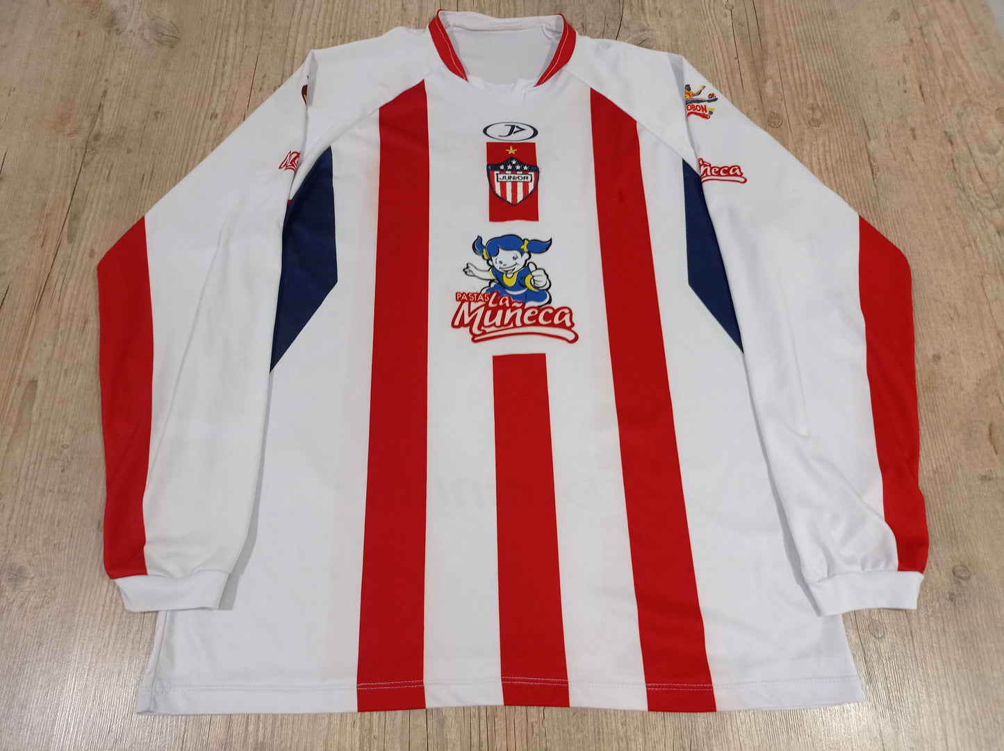 Rare Junior Barranquilla Shirt - Colombia - Home - 2010 - Long Sleeve - Match Shirt