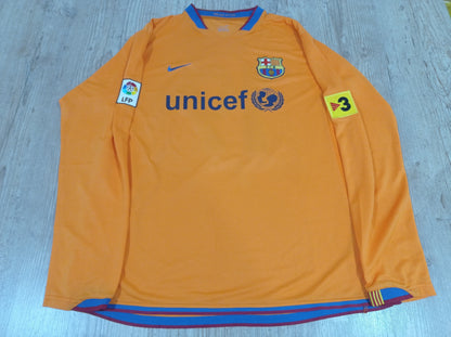 Rare Barcelona Third Shirt - 2007/2008 - #19 Lionel Messi - Long Sleeves