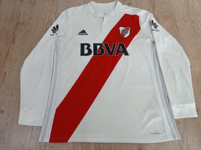 Beautiful River Plate Shirt - Home - 2017/2018 - #32 Scocco - Long Sleeves