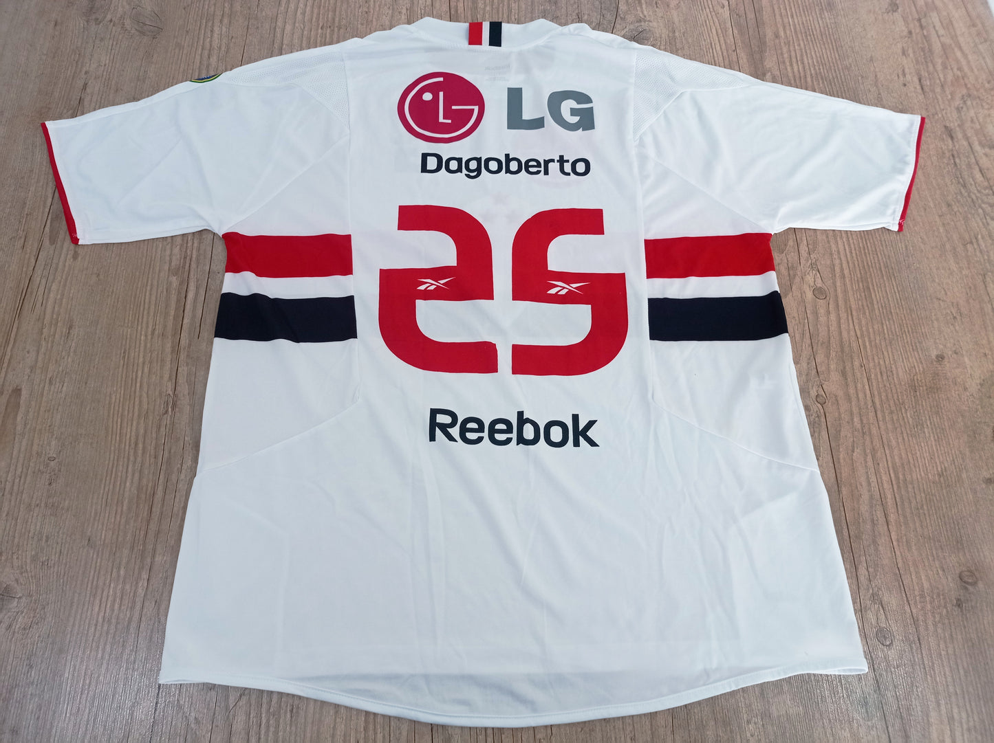 Sao Paulo Match Shirt - Dagoberto - 2009 - Rare Sponsorship