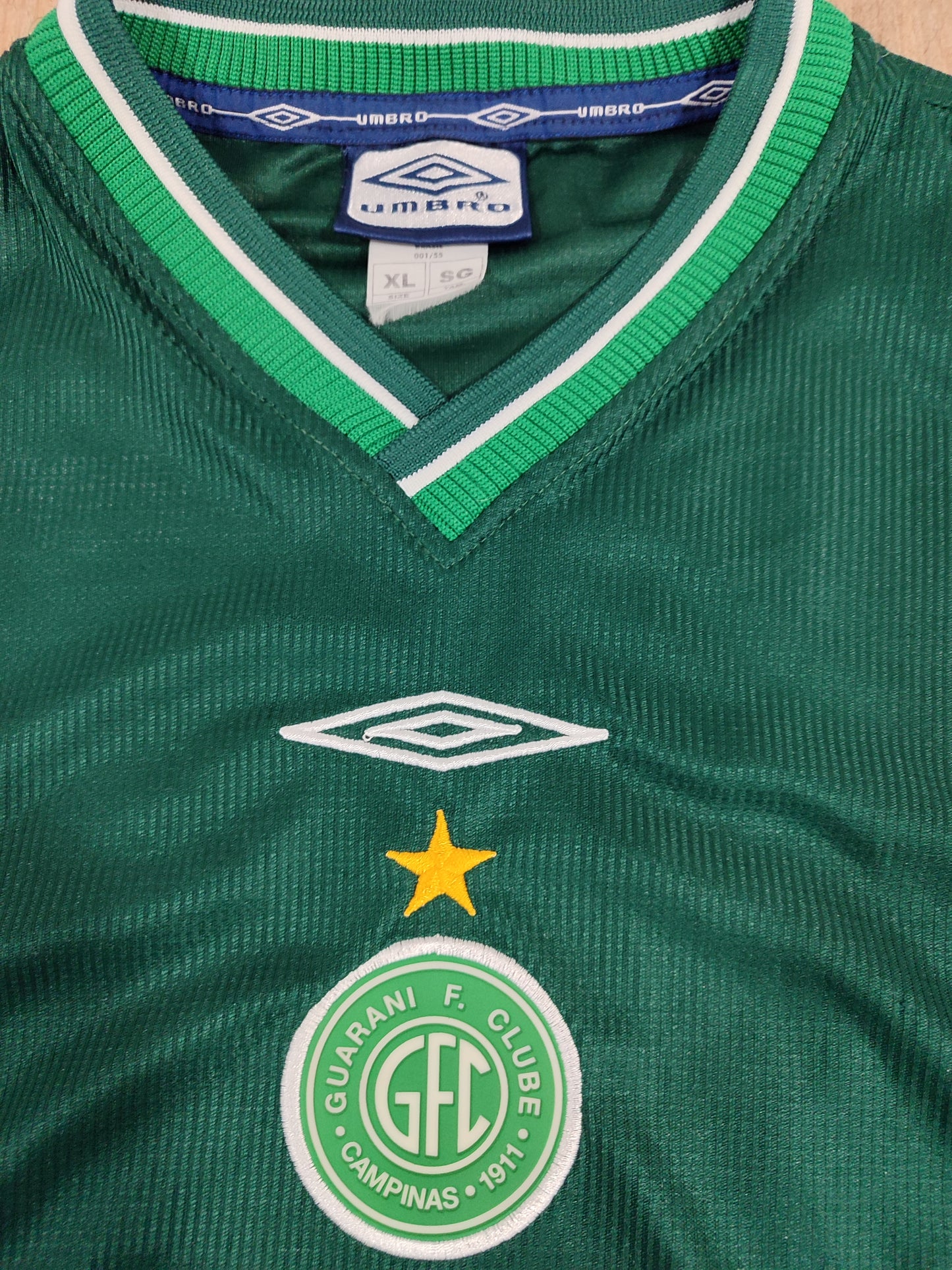 Excellent Guarani Shirt - 2001 2002 - Painted - Umbro Game