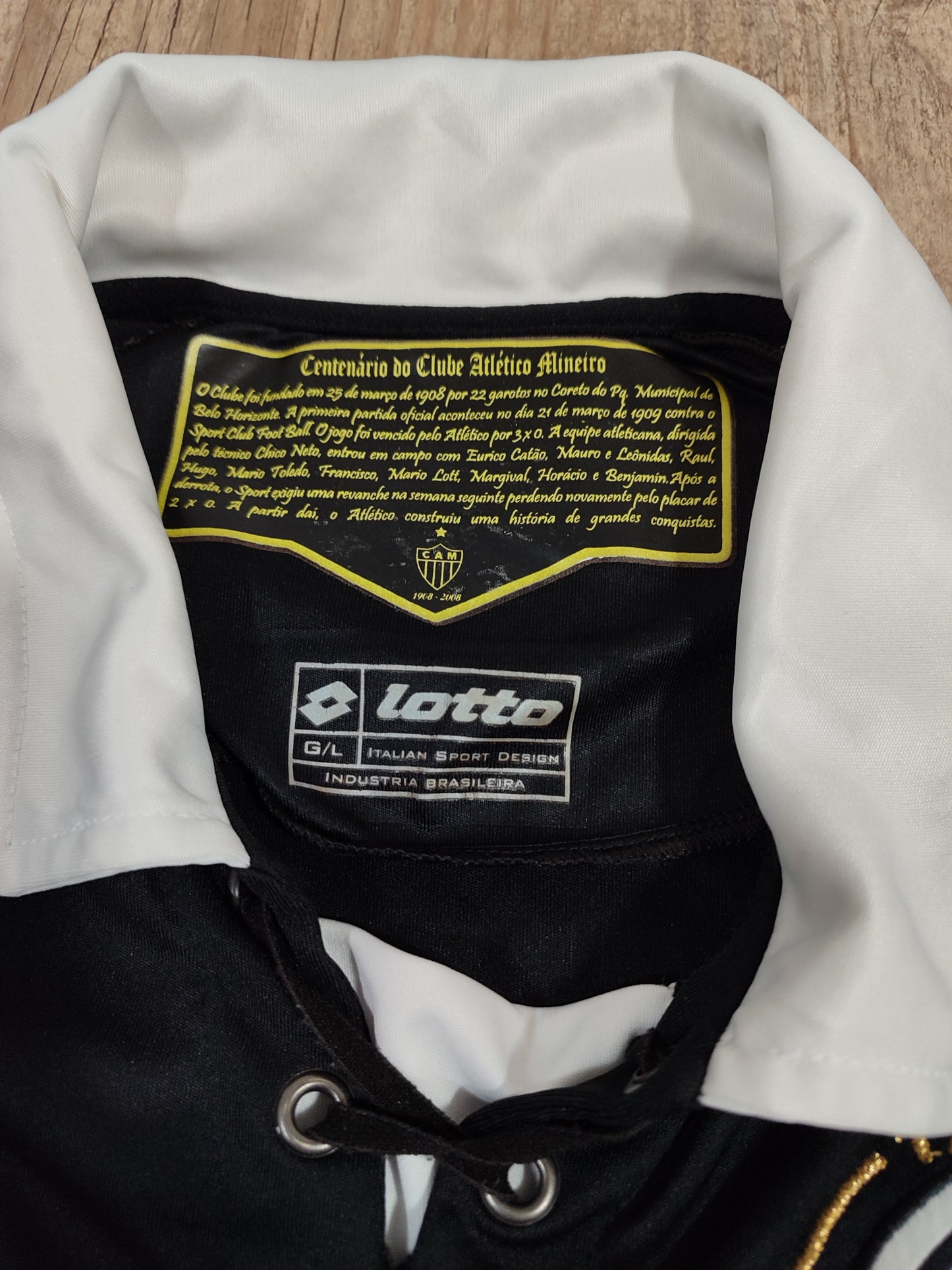 Very Rare Atlético Mineiro - Centenary - Black Long Sleeve - Match Shirt