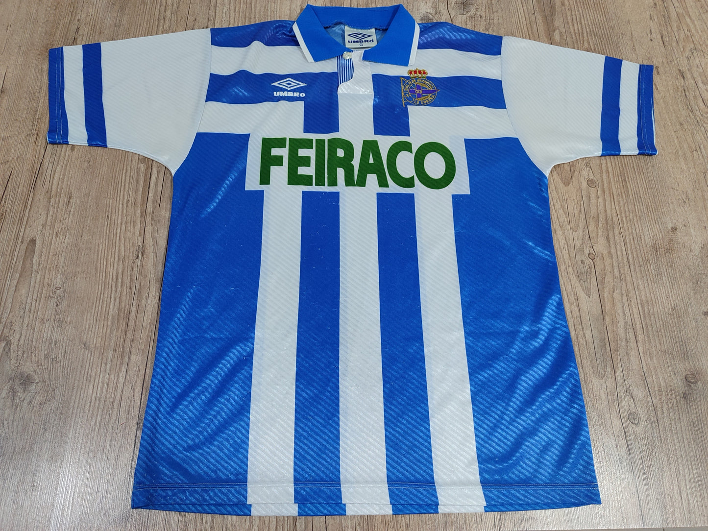 Rare Deportivo La Coruña 1992/93/94 Shirt - Classic by Umbro