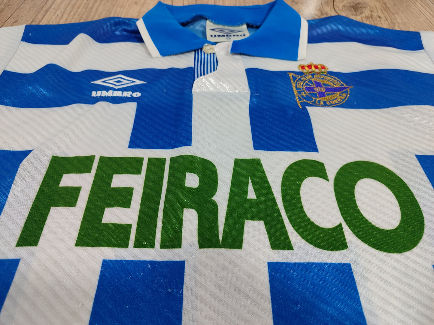Rare Deportivo La Coruña 1992/93/94 Shirt - Classic by Umbro
