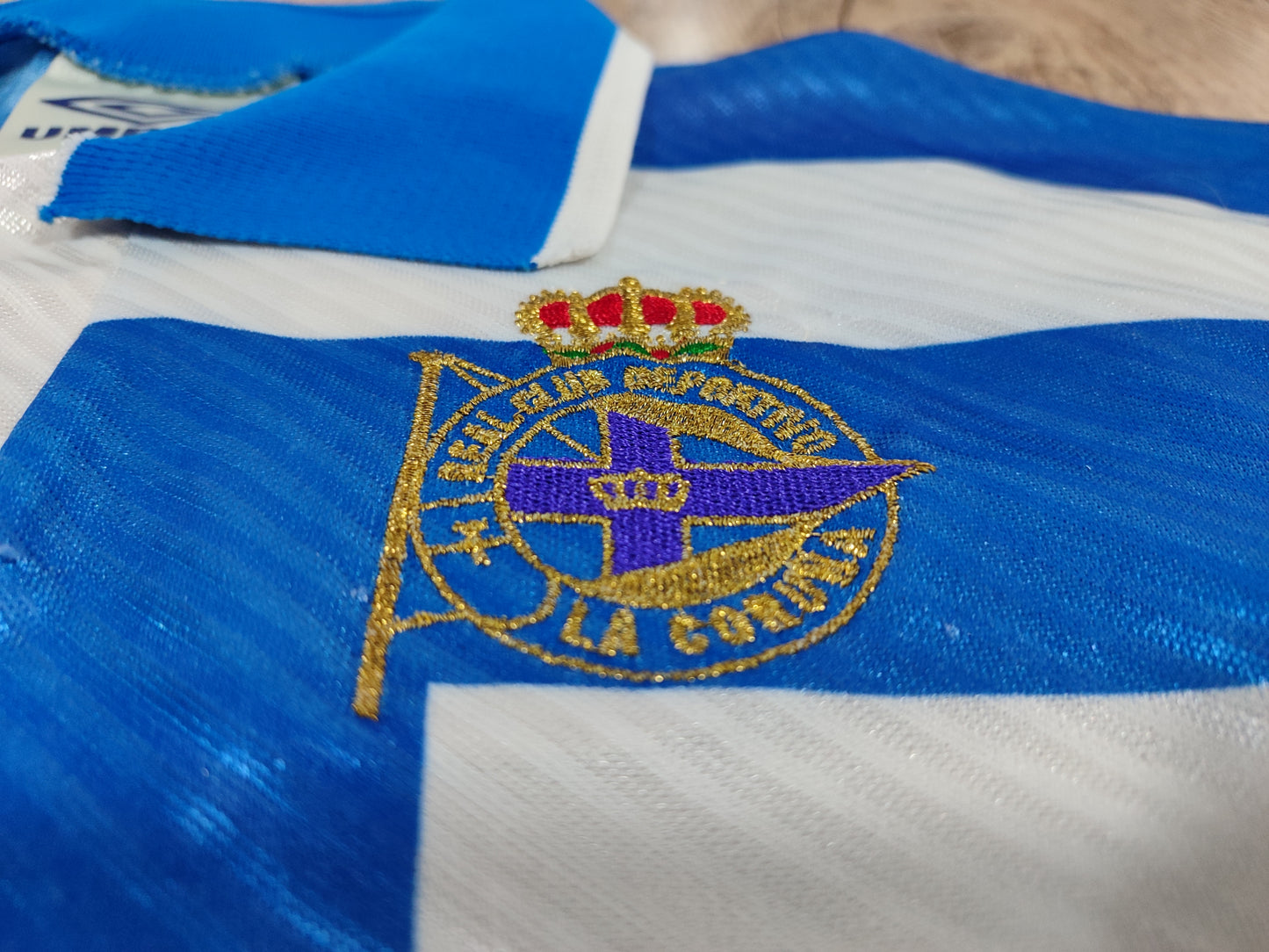 Rare Deportivo La Coruña 1992/93/94 Shirt - Classic by Umbro
