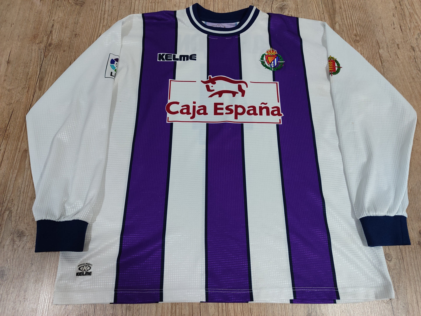 Beautiful Valladolid Shirt - Spain - Game Worn 1999/2001 Long Sleeves