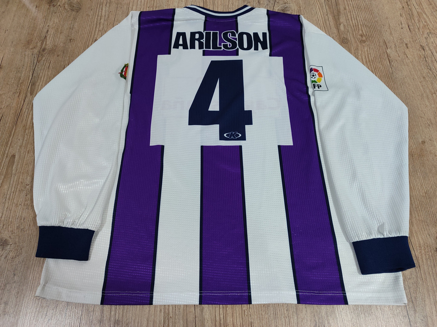 Beautiful Valladolid Shirt - Spain - Game Worn 1999/2001 Long Sleeves