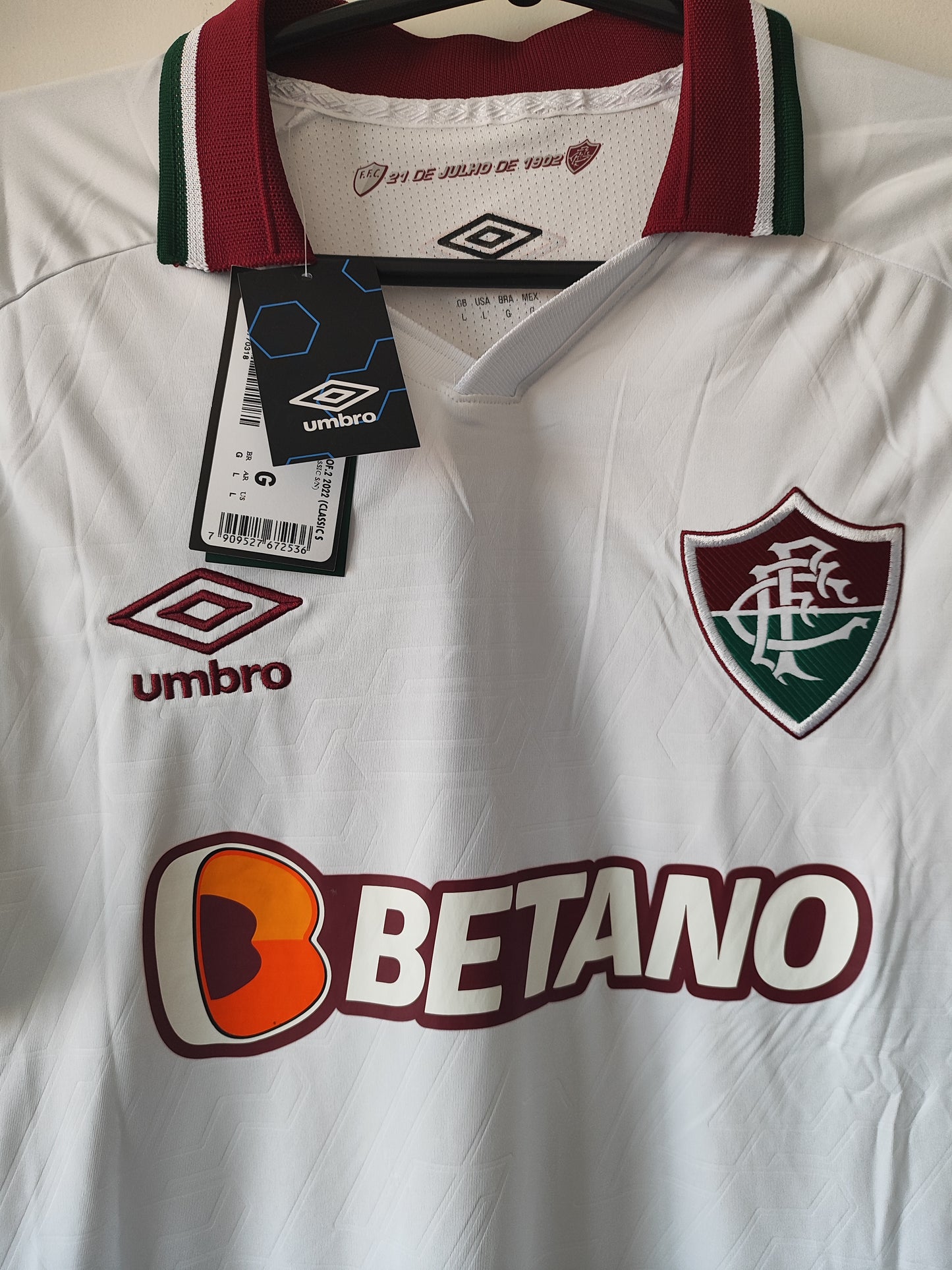 Fluminense Away Shirt 2022 size G new with tag