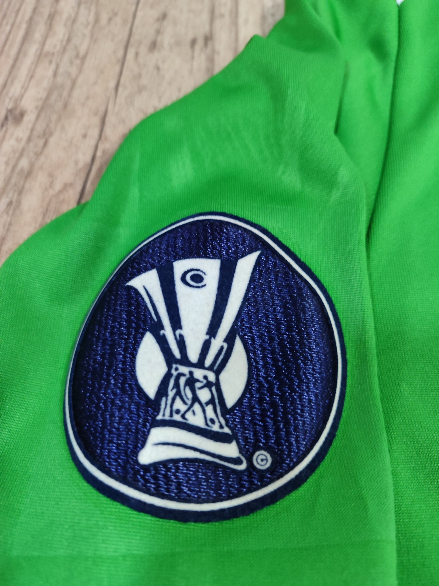 Rara Camisa de Goleiro do Slavia Praga - República Tcheca - Usada em Jogo - Europa League