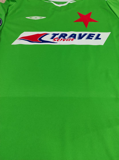 Rara Camisa de Goleiro do Slavia Praga - República Tcheca - Usada em Jogo - Europa League