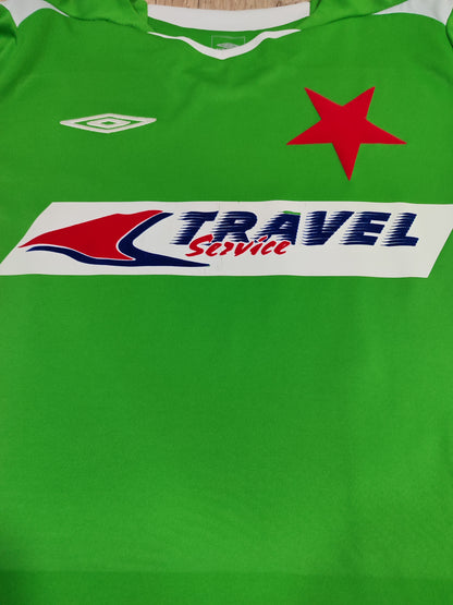 Rara Camisa de Goleiro do Slavia Praga - República Tcheca - Usada em Jogo - Europa League