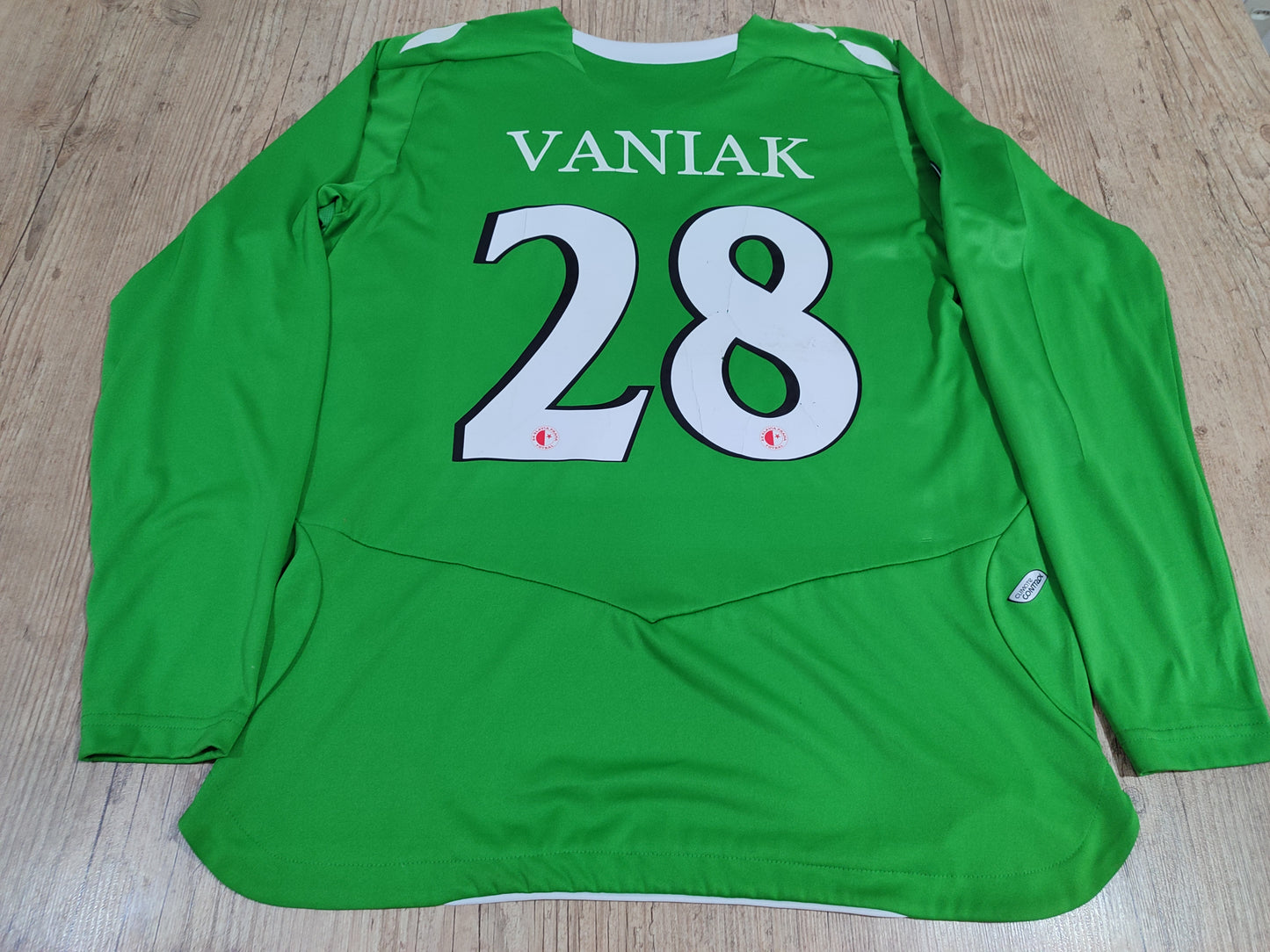 Rara Camisa de Goleiro do Slavia Praga - República Tcheca - Usada em Jogo - Europa League