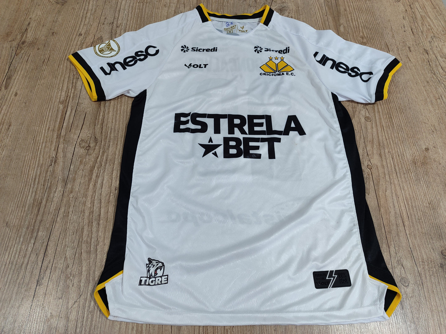 Linda Camisa Do Criciúma - De Jogo - 2024/2025 Léo Gonçalves