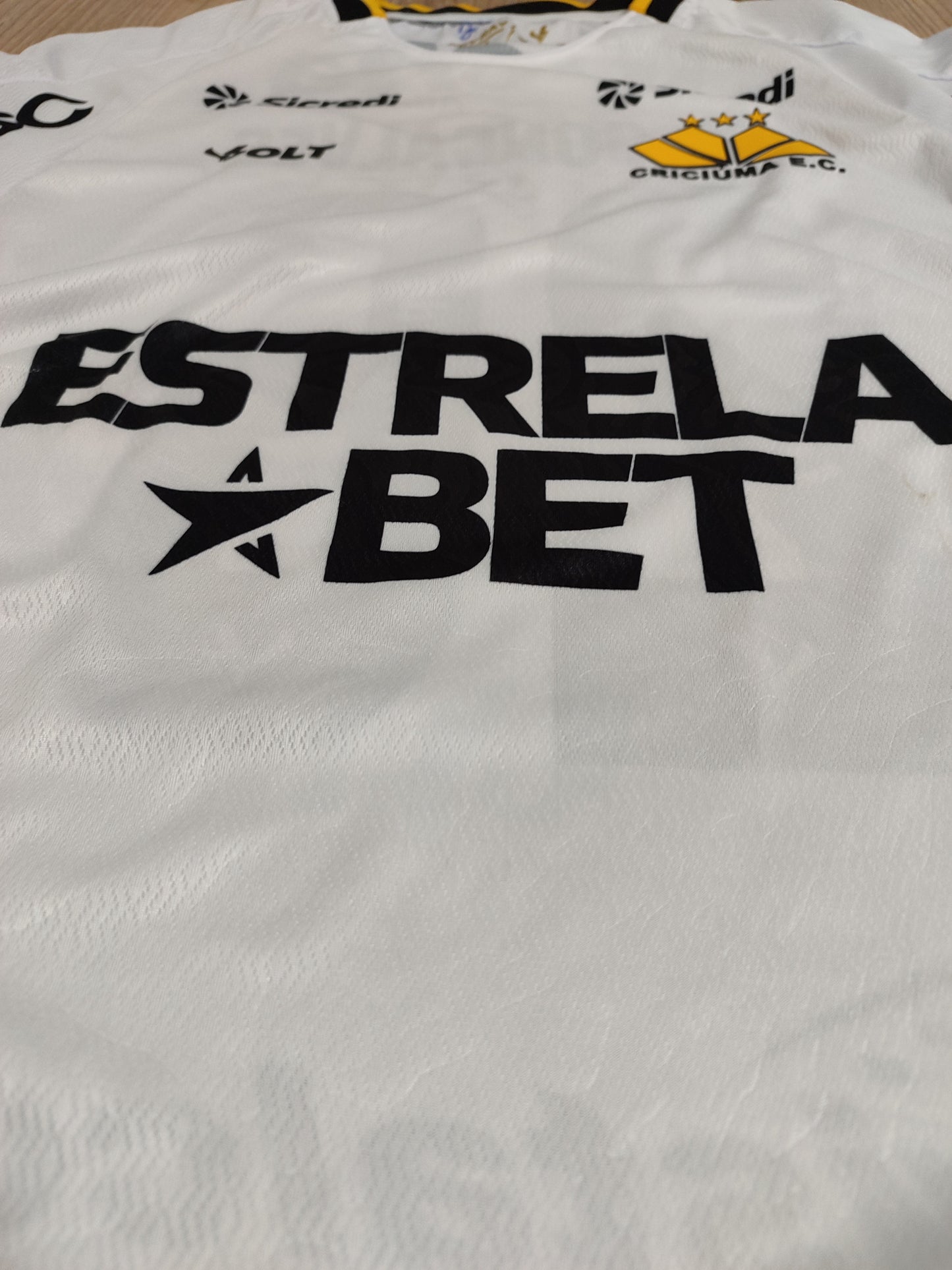 Linda Camisa Do Criciúma - De Jogo - 2024/2025 Léo Gonçalves