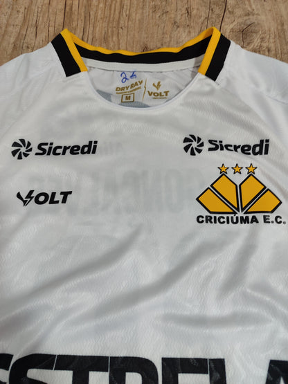 Linda Camisa Do Criciúma - De Jogo - 2024/2025 Léo Gonçalves