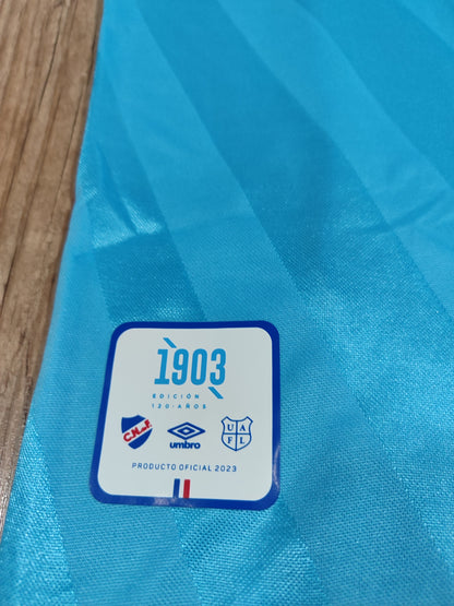 Espetacular Camisa do Nacional - Uruguay - 120 Anos Nacional 3 x 2 Argentina - Escudo Reflexivo