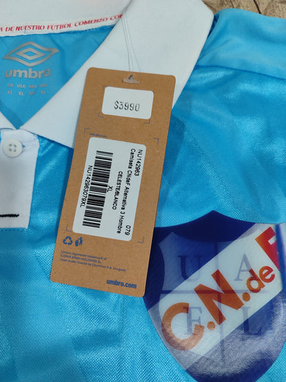 Espetacular Camisa do Nacional - Uruguay - 120 Anos Nacional 3 x 2 Argentina - Escudo Reflexivo