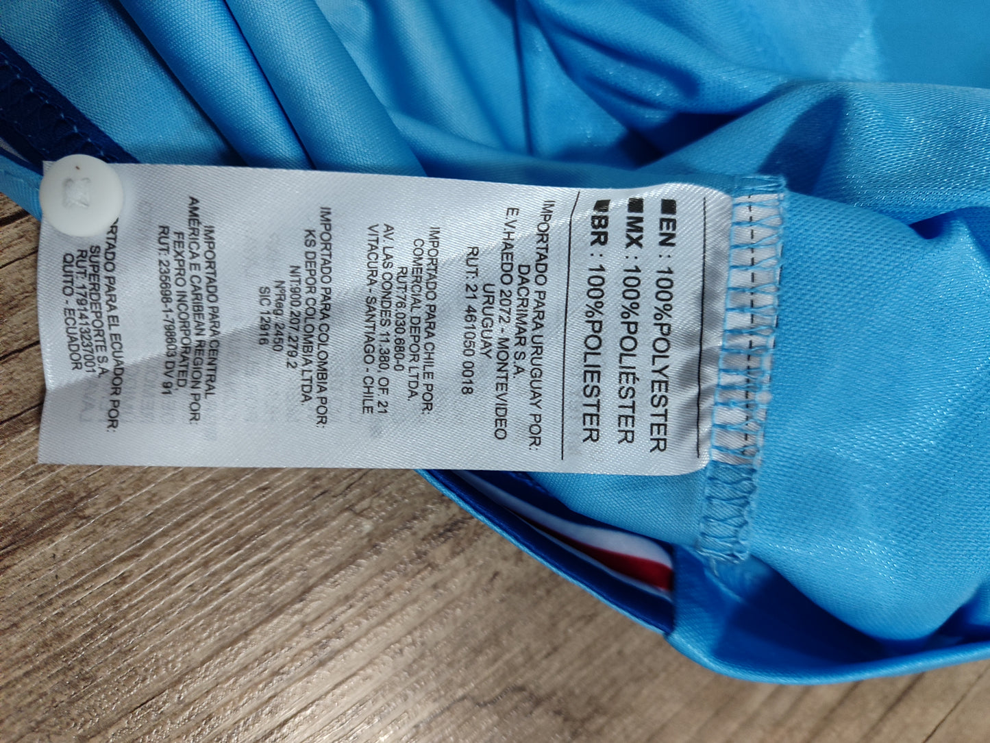 Espetacular Camisa do Nacional - Uruguay - 120 Anos Nacional 3 x 2 Argentina - Escudo Reflexivo