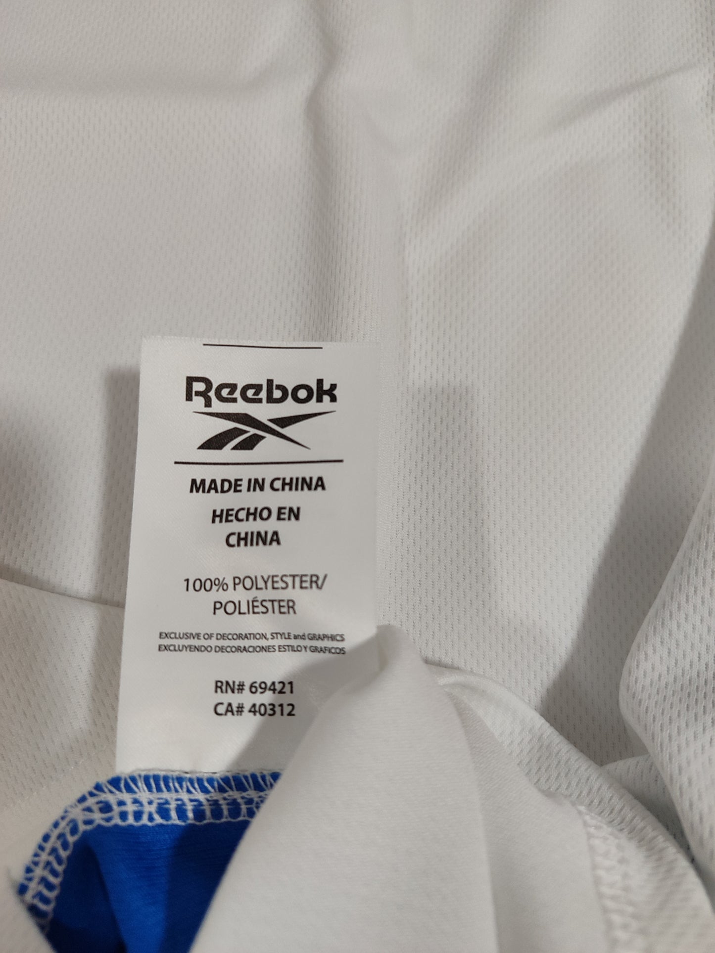 Bela Camisa do Panamá - Reebok - Modelo Player