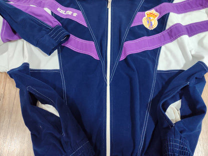 Espetacular - Agasalho Real Madrid - Kelme Anos 90 - Todo Em Veludo!
