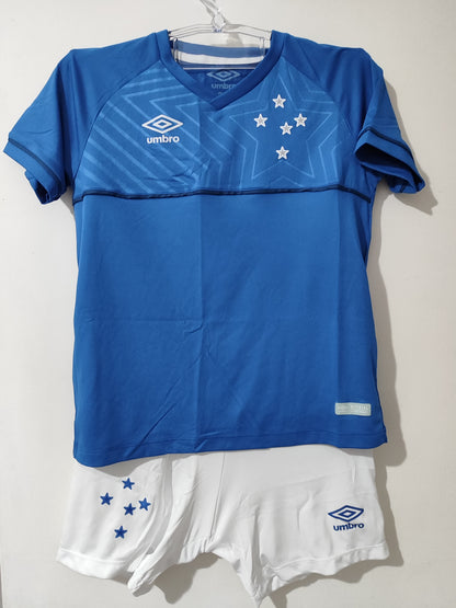 Camisa Cruzeiro 2018 Infantil 8 anos com short