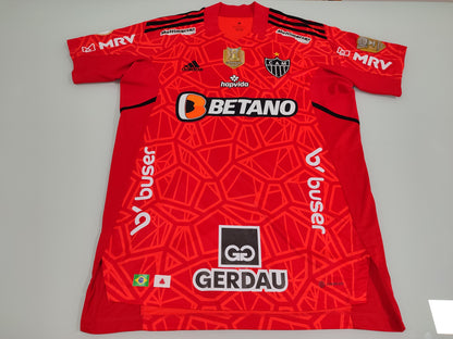 Linda Camisa do Atlético Mineiro - Goleiro - 2022/2023 - Usada em Jogo