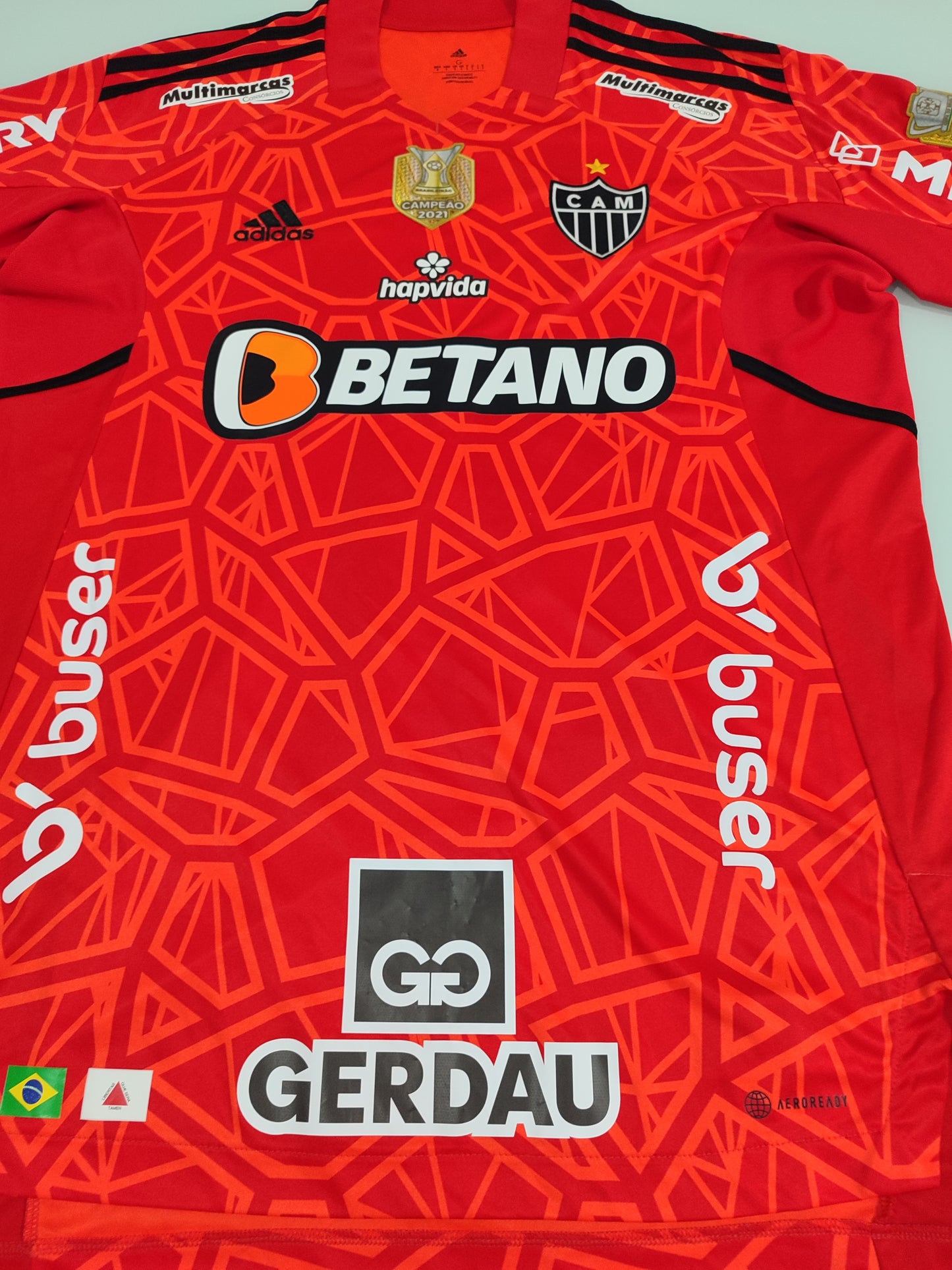 Linda Camisa do Atlético Mineiro - Goleiro - 2022/2023 - Usada em Jogo