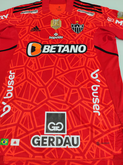 Linda Camisa do Atlético Mineiro - Goleiro - 2022/2023 - Usada em Jogo