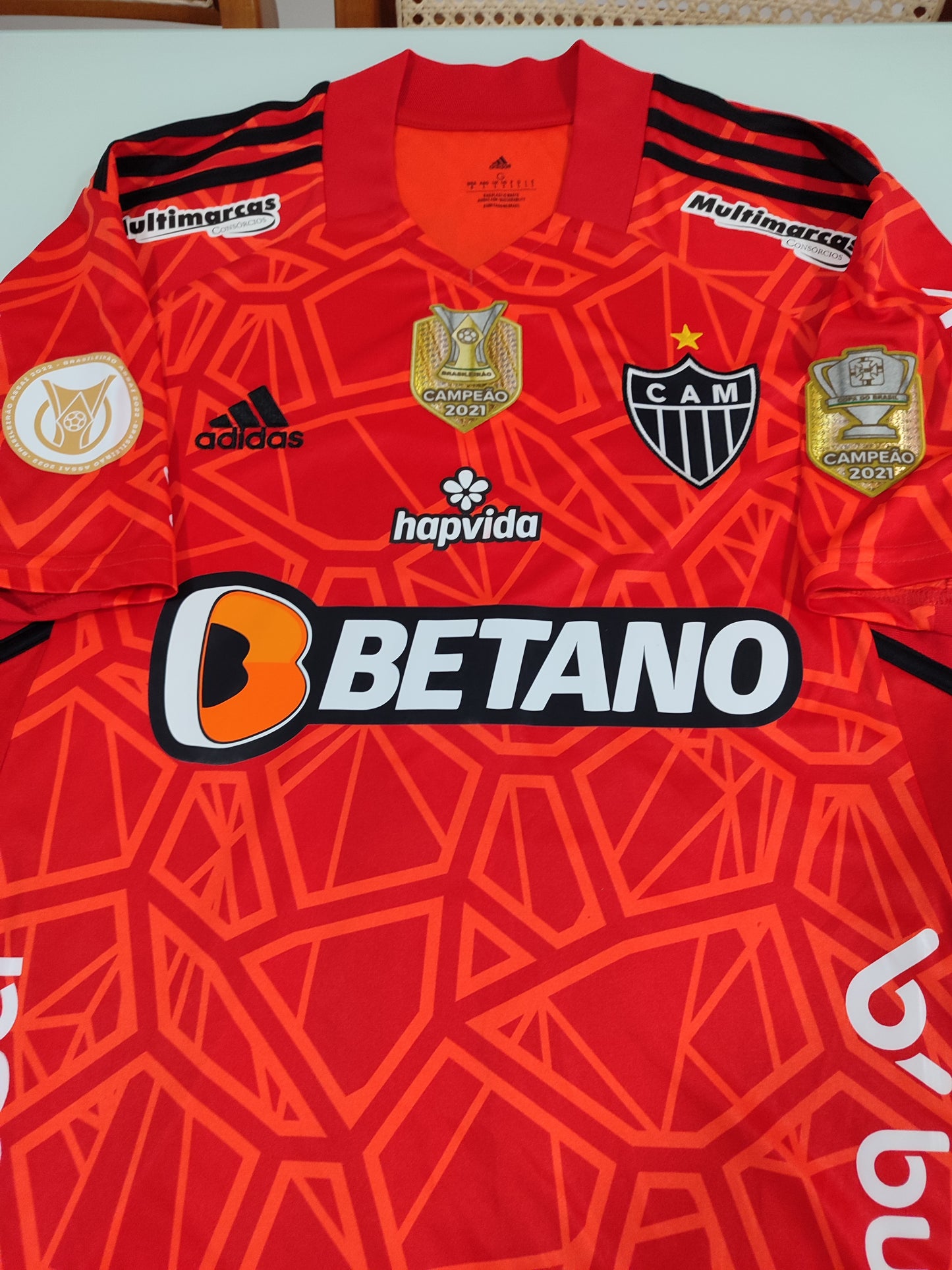 Linda Camisa do Atlético Mineiro - Goleiro - 2022/2023 - Usada em Jogo