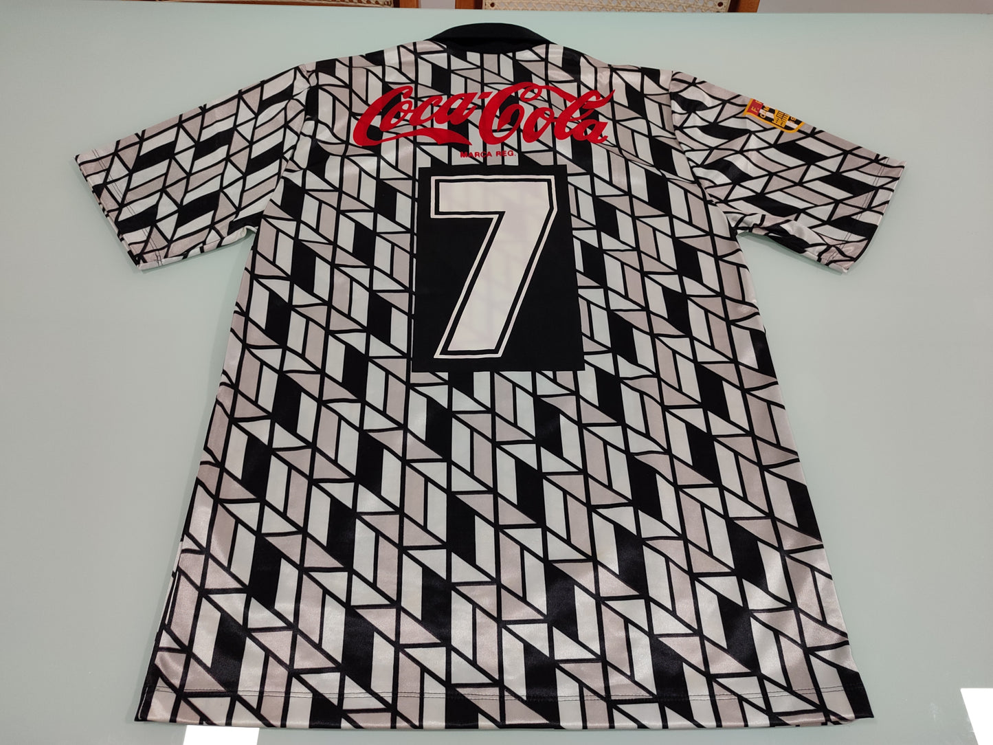 Espetacular Camisa de Jogo do Bragantino - 1990/1991 - Jogador Ivair