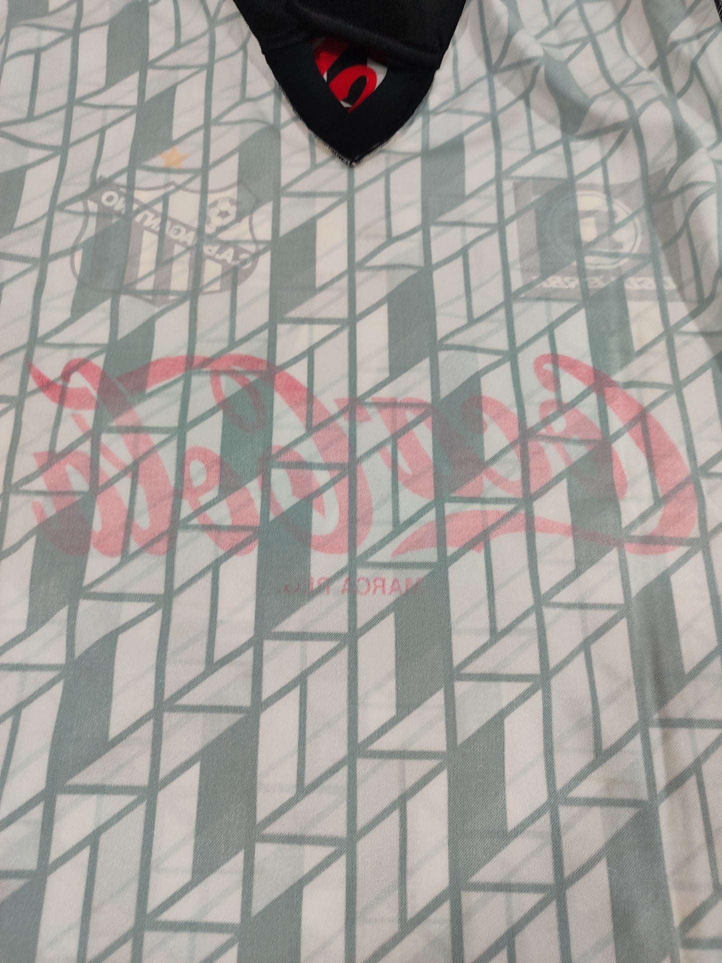 Espetacular Camisa de Jogo do Bragantino - 1990/1991 - Jogador Ivair