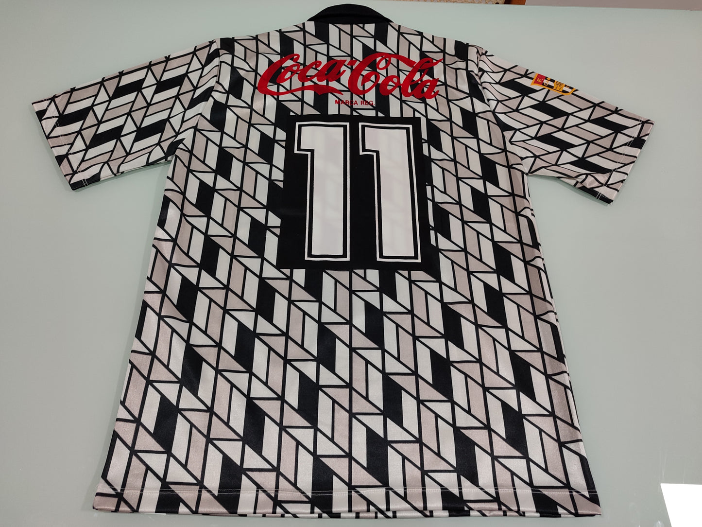Espetacular Camisa de Jogo do Bragantino - 1990/1991 - Jogador Ronaldo Alfredo