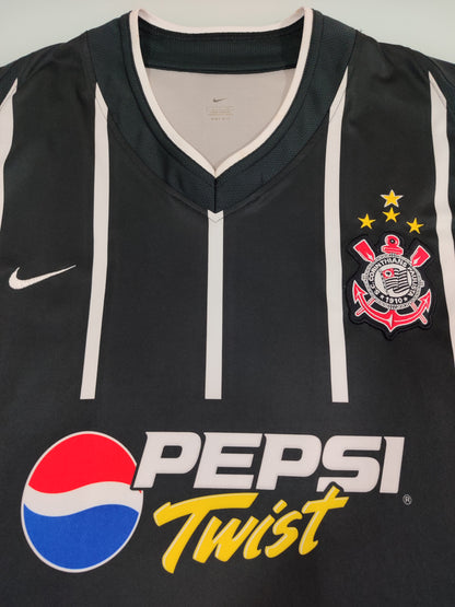 Raríssima Camisa do Corinthians - Pepsi Twist - Usada em Jogo - Brasileiro 2003