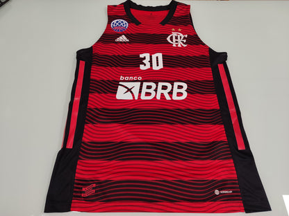 Espetacular Camisa do Flamengo - Basquete - Usada em Jogo