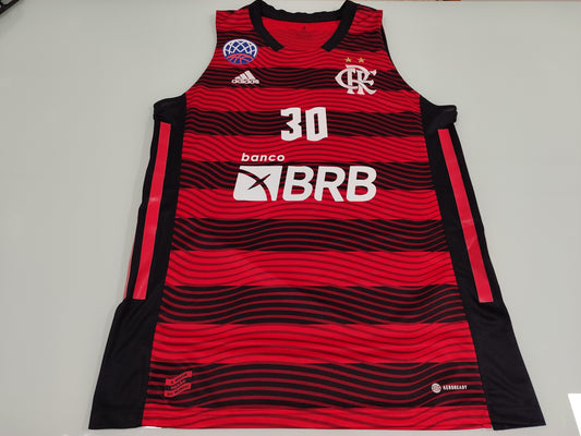 Espetacular Camisa do Flamengo - Basquete - Usada em Jogo